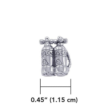 Twin Tank Sterling Silver Brooch TBR358 - Jewelry